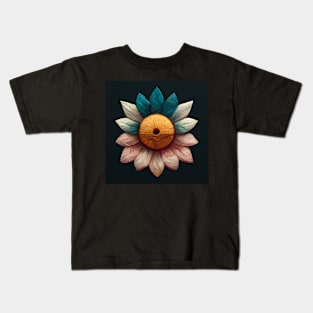 Button Flower Kids T-Shirt